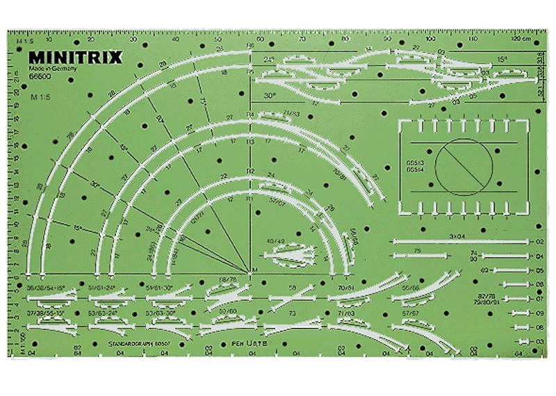 Trix 66600 - Gleisschablone