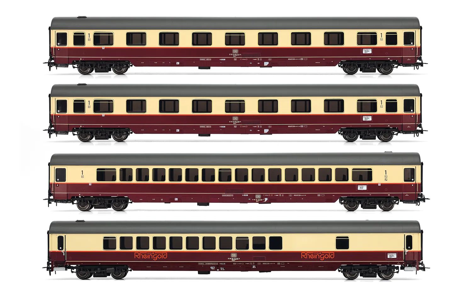 Rivarossi HR4347 DB, 4-tlg. Set Reisezugwagen „TEE