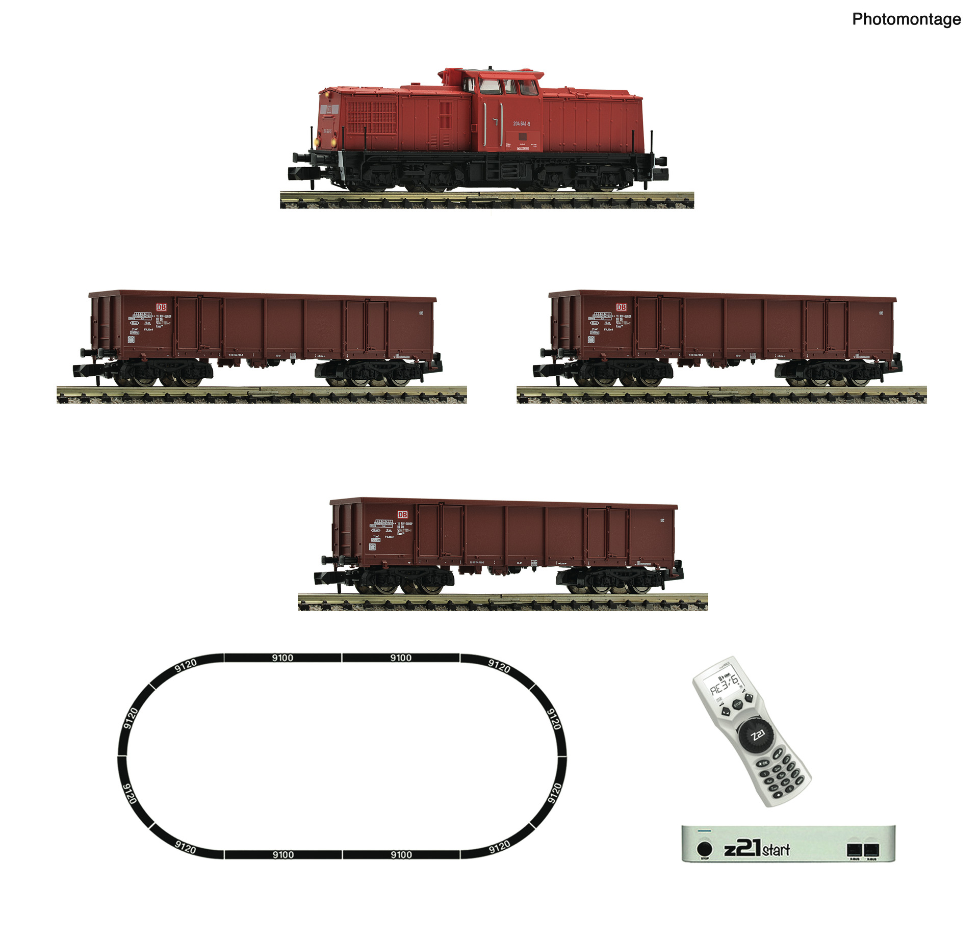 Fleischmann 5170005 - z21 Set Diesel 204 + GZ