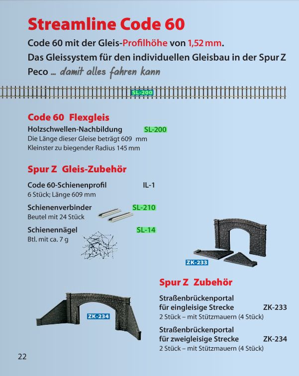 PECO IL-1 - Code 60-Schienenprofil