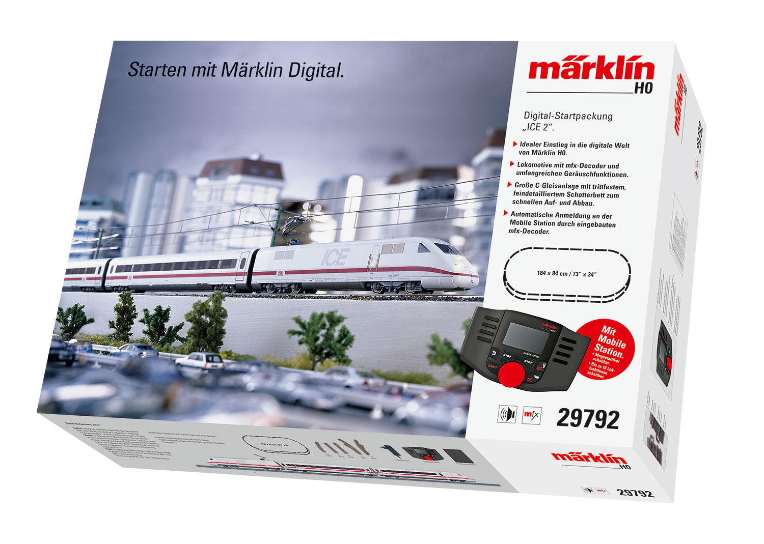 Märklin 29792 - H0 Digital-Startpackung „ICE 2“