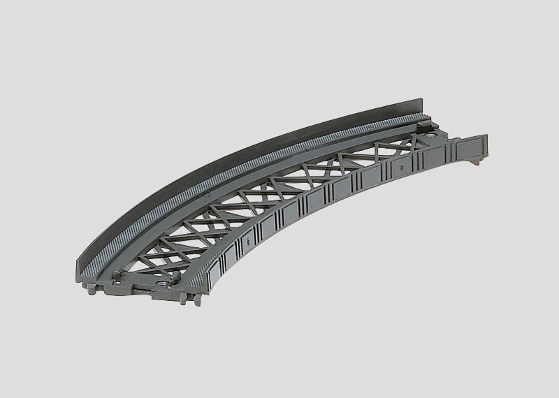 Märklin 8977 - Rampenstück geb. r145 mm, 45