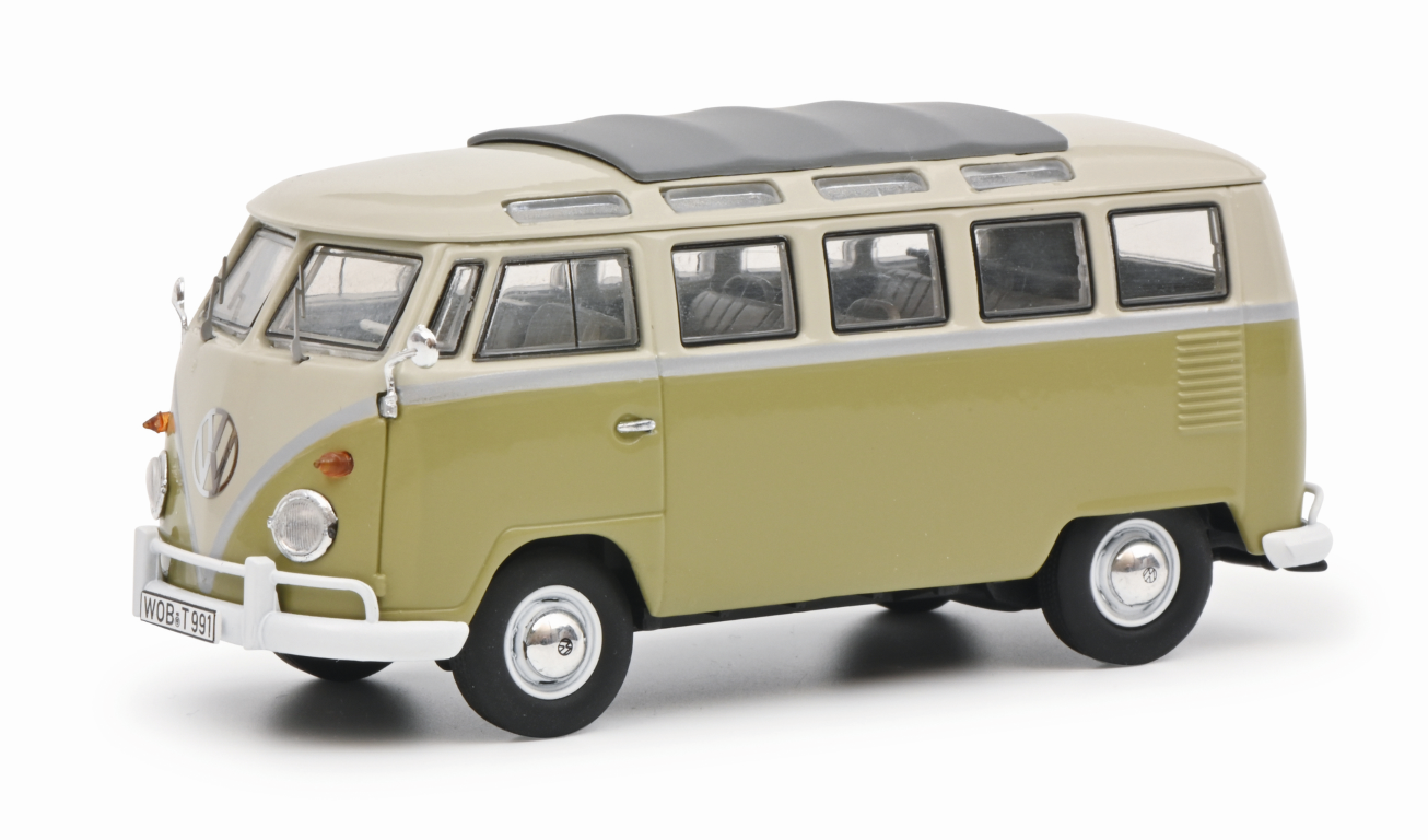 Schuco 450359200 - VW T1b Samba grün/grau 1:43