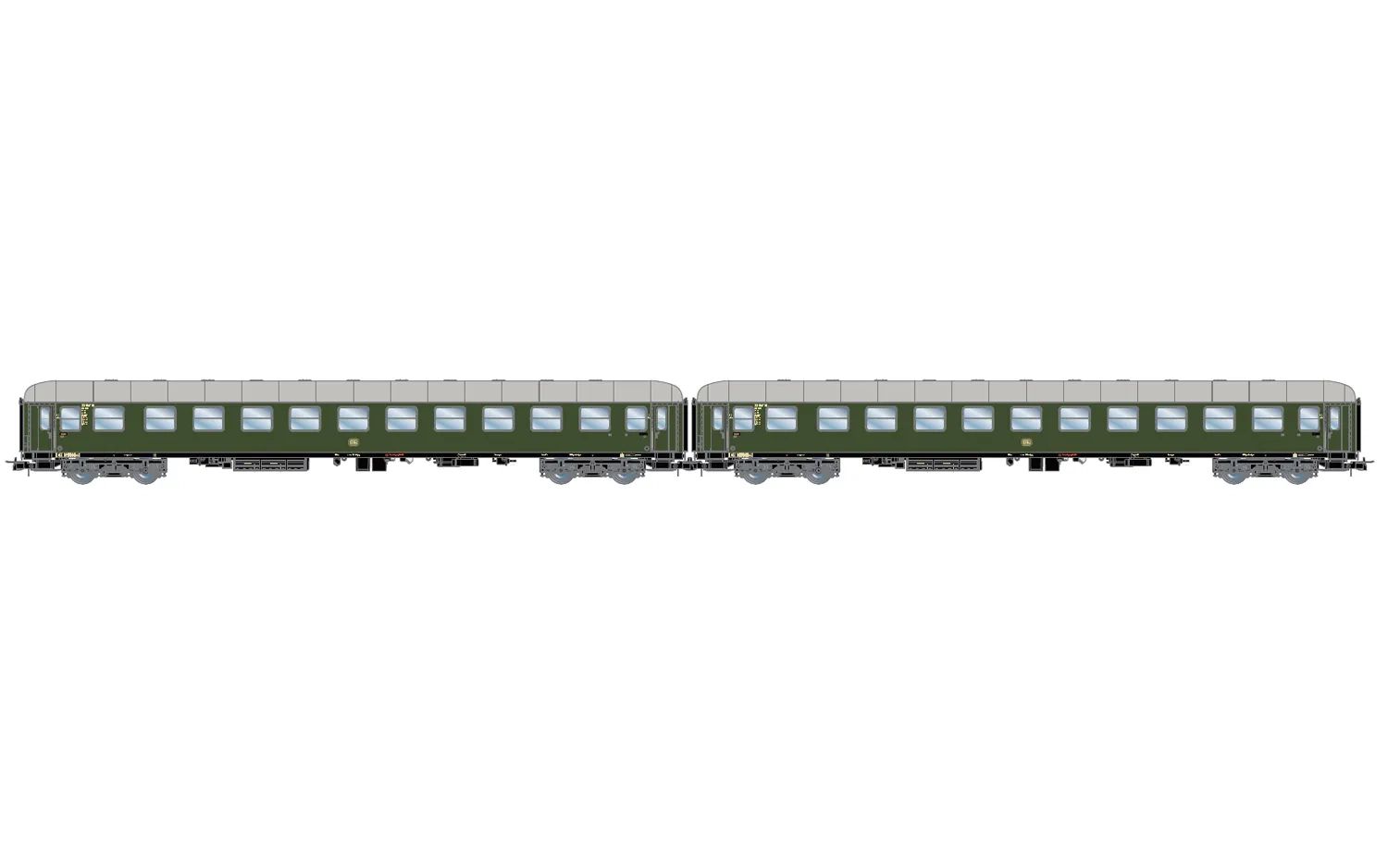 Rivarossi HR4377 DB, 2-tlg. Set Liegewagen Bcm 243